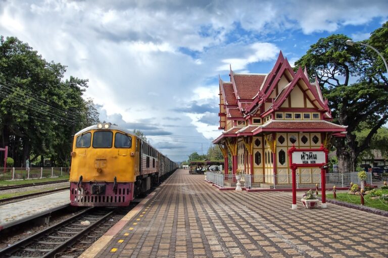 An,Image,Of,The,Hua,Hin,Train,Station,In,Thailand.