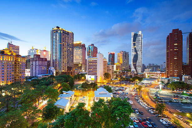 skyline of Taichung in the night